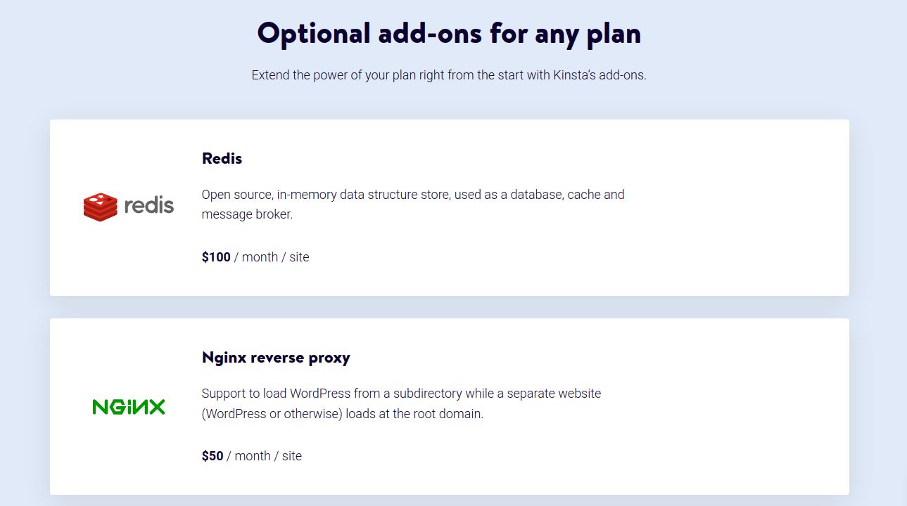 Kinsta WordPress hosting plans